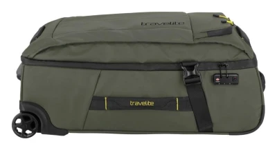 Travelite Briize Wheeled duffle M Khaki + kosmetická taštička zdarma
