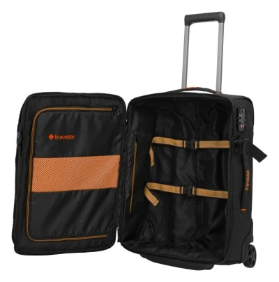 Travelite Briize Wheeled duffle S Black + kosmetická taštička zdarma