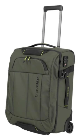 Travelite Briize Wheeled duffle S Khaki + kosmetická taštička zdarma