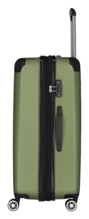 Travelite City 4w L Green kufr + kosmetická taštička zdarma