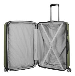 Travelite City 4w L Green kufr + kosmetická taštička zdarma