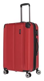Travelite City 4w M Red kufr + jmenovka na kufr
