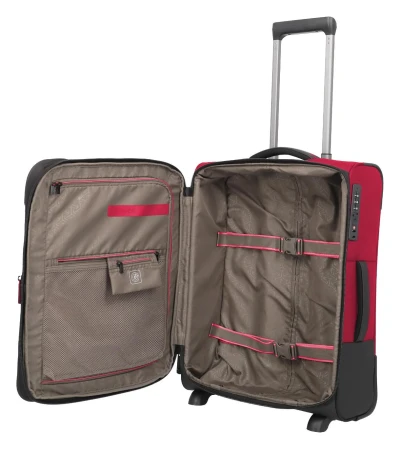Travelite Crosslite 5.0 2w S exp. červený kabinový kufr
