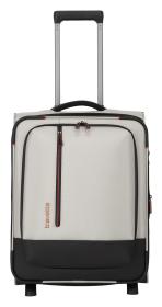 Travelite Crosslite 5.0 2w S exp. White Sand kufr + kosmetická taštička zdarma