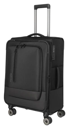 Travelite Crosslite 5.0 M Black kufr + kosmetická taštička zdarma Travelite Crosslite 5.0 M Black kufr + kosmetická taštička zdarma