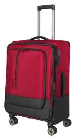 Travelite Crosslite 5.0 M červený cestovní kufr