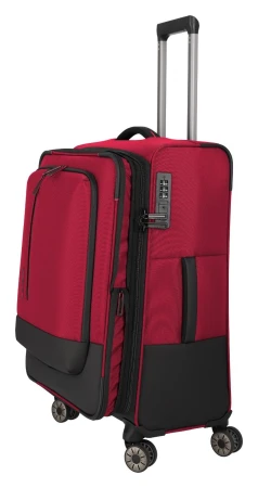 Travelite Crosslite 5.0 M červený cestovní kufr