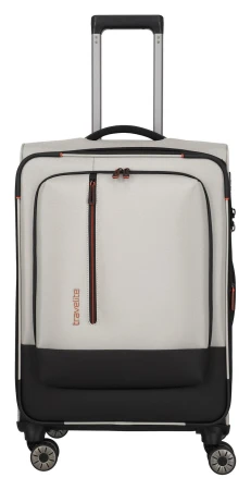 Travelite Crosslite 5.0 M White Sand cestovní kufr