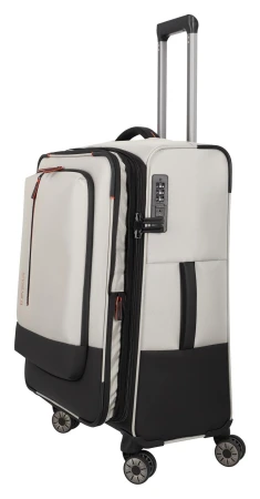 Travelite Crosslite 5.0 M White Sand cestovní kufr
