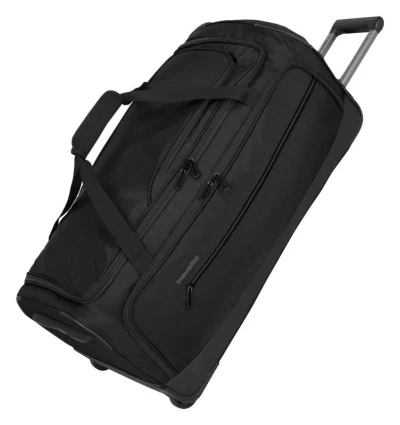 Travelite Crosslite Wheeled Duffle L Black taška + kosmetická taštička zdarma Travelite Crosslite Wheeled Duffle L Black taška + kosmetická taštička zdarma