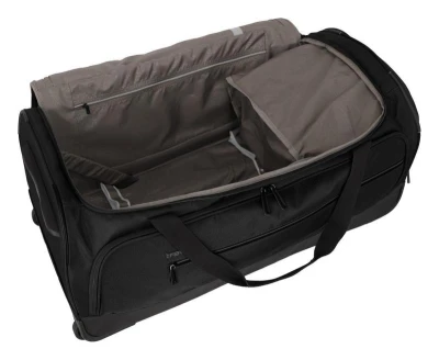 Travelite Crosslite Wheeled Duffle L Black taška + kosmetická taštička zdarma