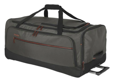 Travelite Crosslite Wheeled Duffle L Dark Olive taška + kosmetická taštička zdarma