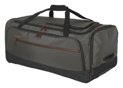 Travelite Crosslite Wheeled Duffle L Dark Olive taška + kosmetická taštička zdarma