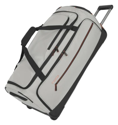 Travelite Crosslite Wheeled Duffle L White Sand taška + kosmetická taštička zdarma Travelite Crosslite Wheeled Duffle L White Sand taška + kosmetická taštička zdarma