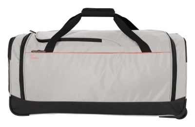 Travelite Crosslite Wheeled Duffle L White Sand taška + kosmetická taštička zdarma
