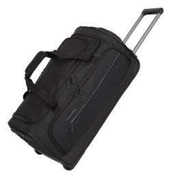 Travelite Crosslite Wheeled Duffle M Black taška + kosmetická taštička zdarma