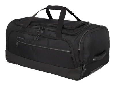 Travelite Crosslite Wheeled Duffle M Black taška + kosmetická taštička zdarma
