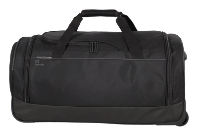 Travelite Crosslite Wheeled Duffle M Black taška + kosmetická taštička zdarma