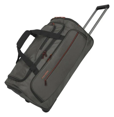 Travelite Crosslite Wheeled Duffle M Dark Olive taška + kosmetická taštička zdarma