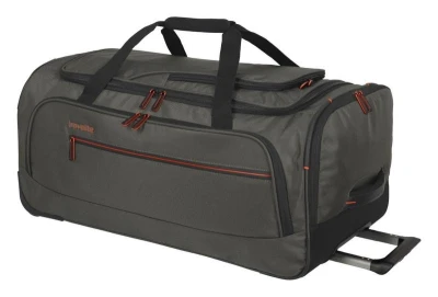 Travelite Crosslite Wheeled Duffle M Dark Olive taška + kosmetická taštička zdarma