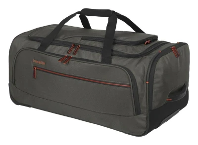 Travelite Crosslite Wheeled Duffle M Dark Olive taška + kosmetická taštička zdarma
