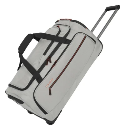 Travelite Crosslite Wheeled Duffle M White Sand taška + kosmetická taštička zdarma Travelite Crosslite Wheeled Duffle M White Sand taška + kosmetická taštička zdarma