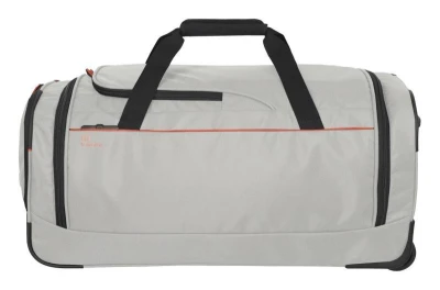Travelite Crosslite Wheeled Duffle M White Sand taška + kosmetická taštička zdarma