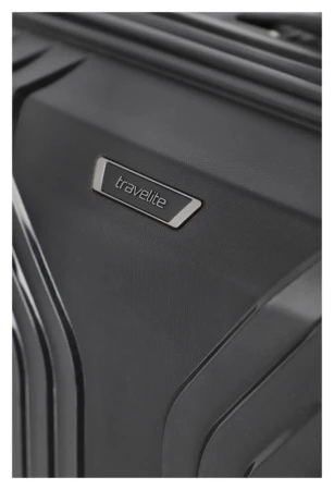 Travelite Elvaa 4w L Black kufr + kosmetická taštička zdarma