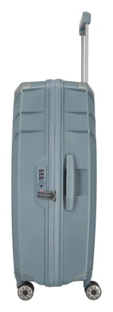 Travelite Elvaa 4w L Blue/grey kufr + kosmetická taštička zdarma