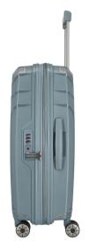 Travelite Elvaa 4w M Blue/grey kufr + kosmetická taštička zdarma