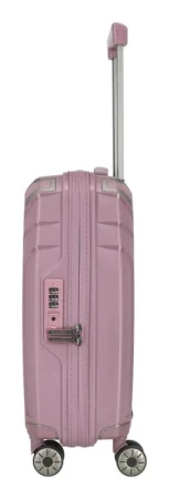 Travelite Elvaa 4w S Rosé kufr + kosmetická taštička zdarma