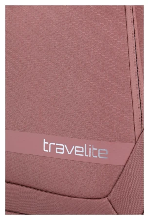 Travelite Kick Off 4w M exp růžový cestovní kufr