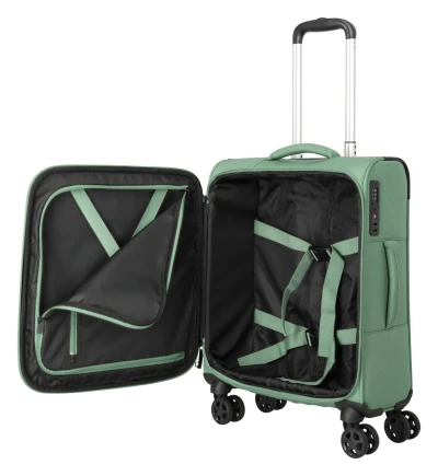 Travelite Kick Off 4w S šalvějová zelená kabinový kufr