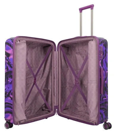 Travelite Lascana Edition L Purple Swirl + kosmetická taštička zdarma