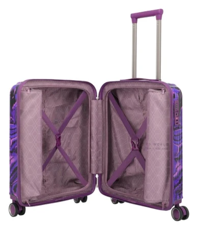 Travelite Lascana Edition S Purple Swirl + kosmetická taštička zdarma