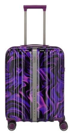Travelite Lascana Edition S Purple Swirl + kosmetická taštička zdarma