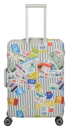 Travelite Luggage Cover M Tickets vícebarevný obal na kufr
