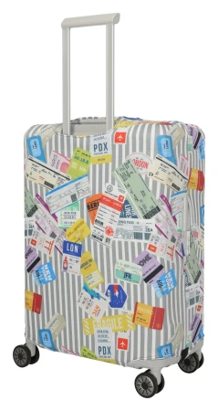 Travelite Luggage Cover M Tickets vícebarevný obal na kufr