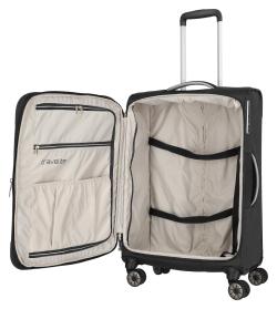 Travelite Miigo 4w M Black kufr + kosmetická taštička zdarma