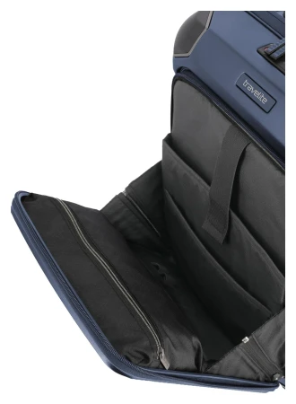 Travelite Millennium S Front pocket tmavě modrý kabinový kufr