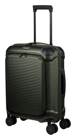 Travelite Millennium S zelený kabinový kufr s přední kapsou