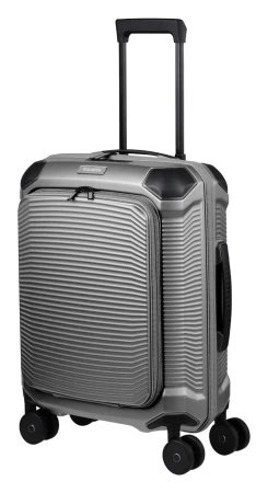 Travelite Millennium S Front pocket stříbrný kabinový kufr
