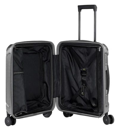 Travelite Millennium S Front pocket stříbrný kabinový kufr