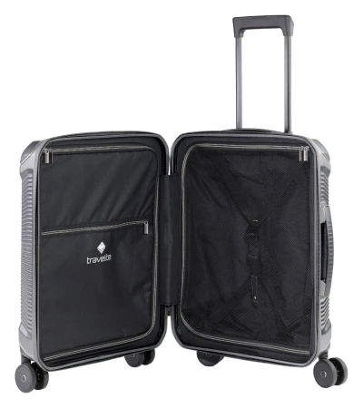 Travelite Millennium S stříbrný kabinový kufr