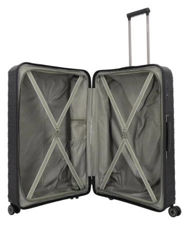 Travelite Mooby L Black kufr + kosmetická taštička zdarma