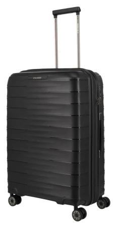 Travelite Mooby M Black kufr + kosmetická taštička zdarma Travelite Mooby M Black kufr + kosmetická taštička zdarma
