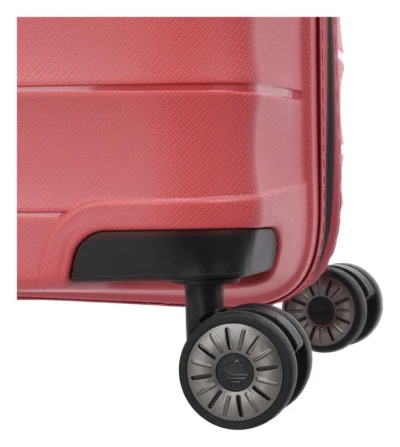 Travelite Mooby M Red kufr + kosmetická taštička zdarma