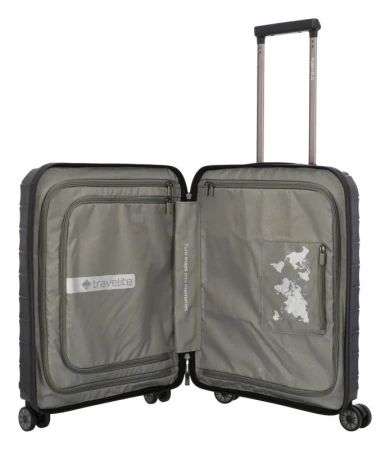 Travelite Mooby S Black kufr + kosmetická taštička zdarma