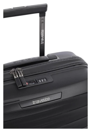 Travelite Mooby S Black kufr + kosmetická taštička zdarma