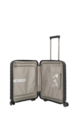Travelite Mooby S Front pocket Black kufr + kosmetická taštička zdarma